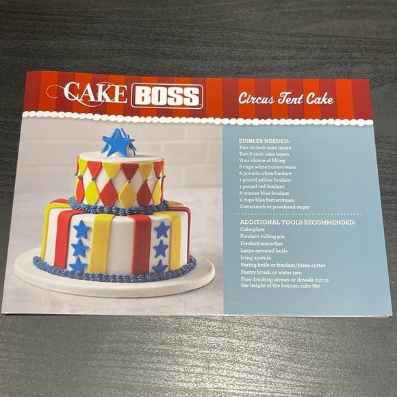 Cake Boss 24 Piece Circus Cake Decorating Kit - Cutters Tips Guides NEW - Picture 6 of 9